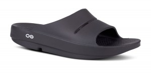 Oofos OOahh Slide Sandal Black | CIHO76259
