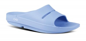 Oofos OOahh Slide Sandal Blue | HIZO71962