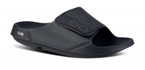 Oofos OOahh Sport Flex Sandal Black | BYMQ17902