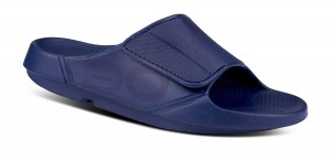 Oofos OOahh Sport Flex Sandal Navy | WAGI96825