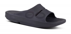 Oofos OOahh Sport Slide Sandal Black | HWEY73259