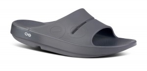 Oofos OOahh Sport Slide Sandal Dark Slate Fade & Slate | MBDO19748