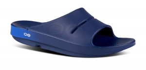 Oofos OOahh Sport Slide Sandal Royal / Navy | BZAR09452