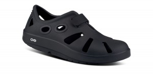 Oofos OOcandoo Sandal Black | YCSU61923