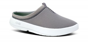 Oofos OOcoozie Sport Mule White | UCXF78034