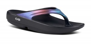 Oofos OOlala Luxe Sandal Midnight Spectre | LBEX50326