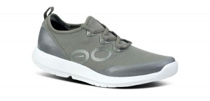 Oofos OOmg Sport LS Low Shoe White / Olive | PEIG61482