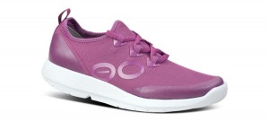 Oofos OOmg Sport LS Low Shoe White / Purple | XAPU53041