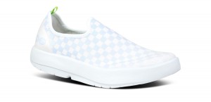 Oofos OOmg eeZee Low Shoe White / Purple | JOQU58301