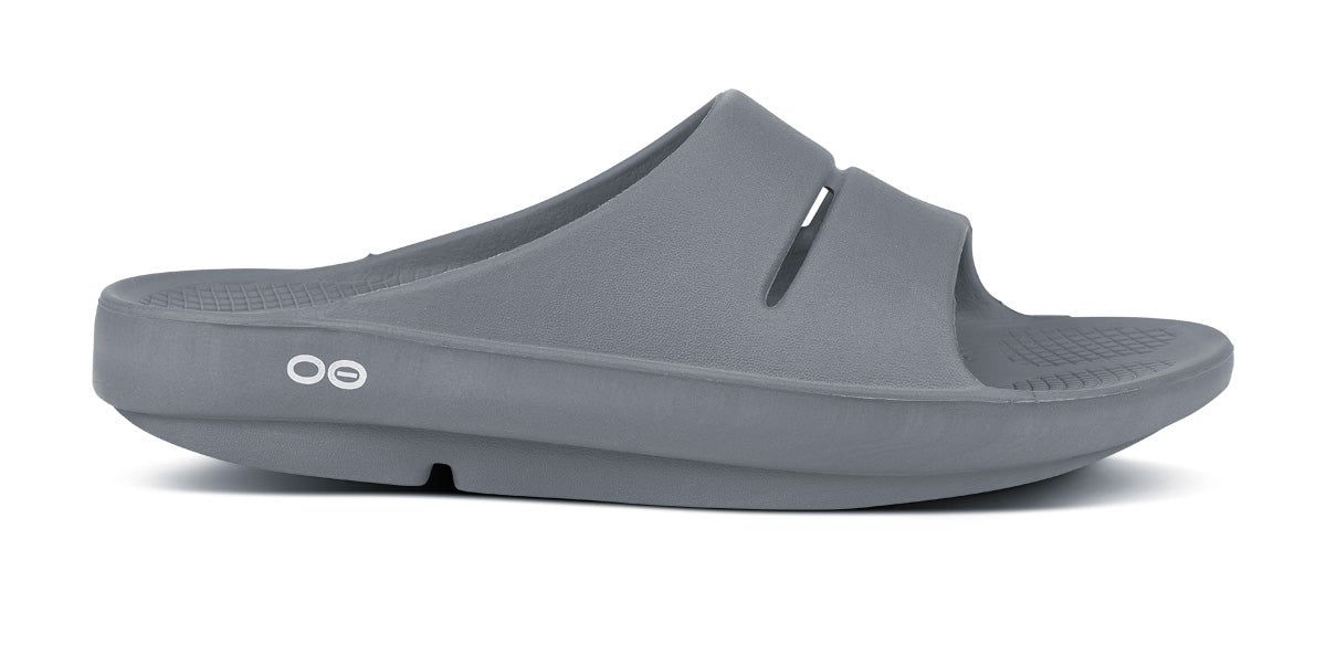 Oofos OOahh Slide Sandal Slate | QWLX52164