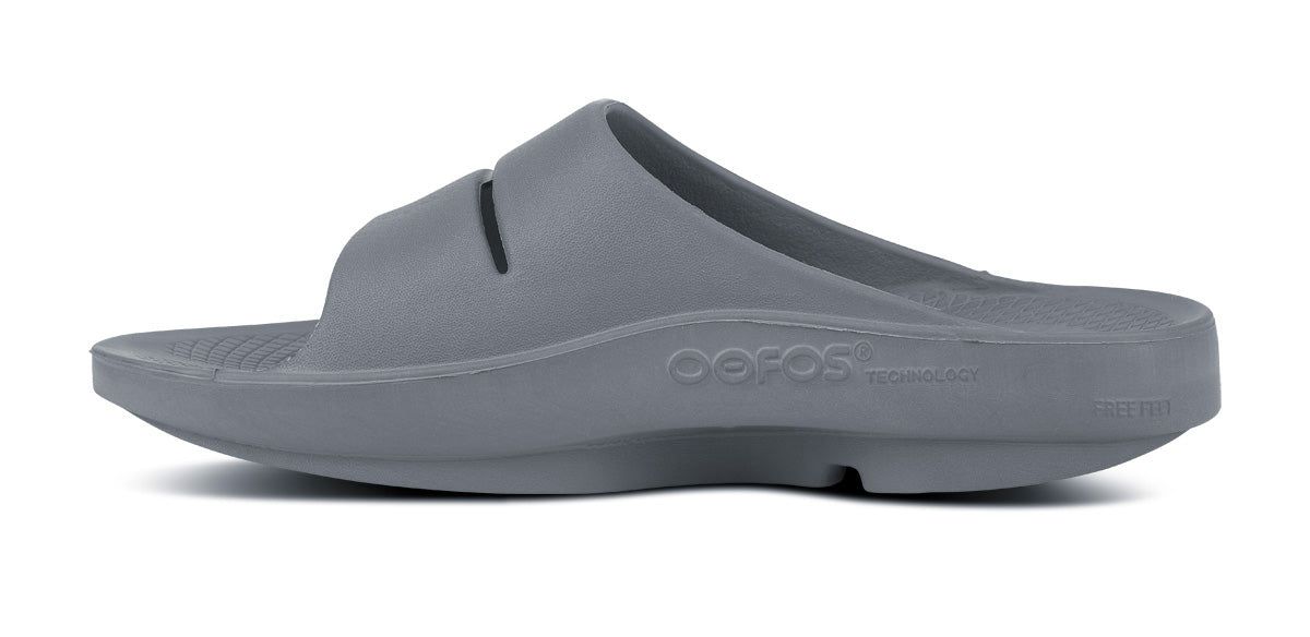 Oofos OOahh Slide Sandal Slate | QWLX52164
