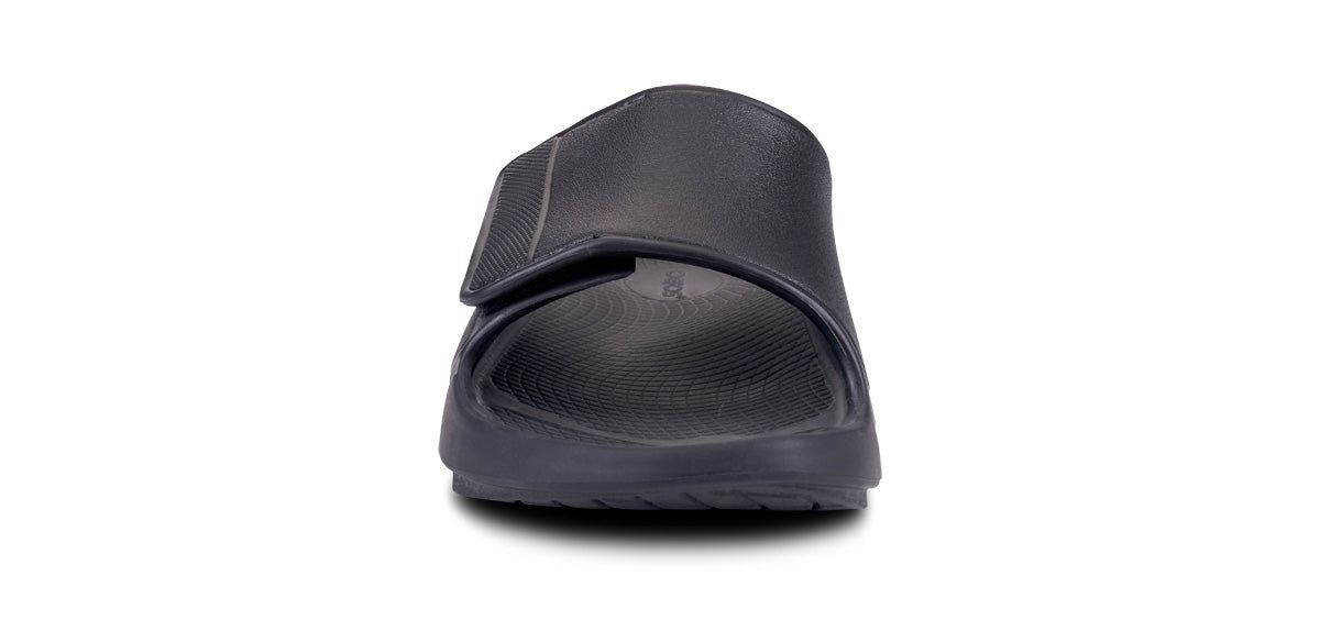 Oofos OOahh Sport Flex Sandal Black | MRFD26179
