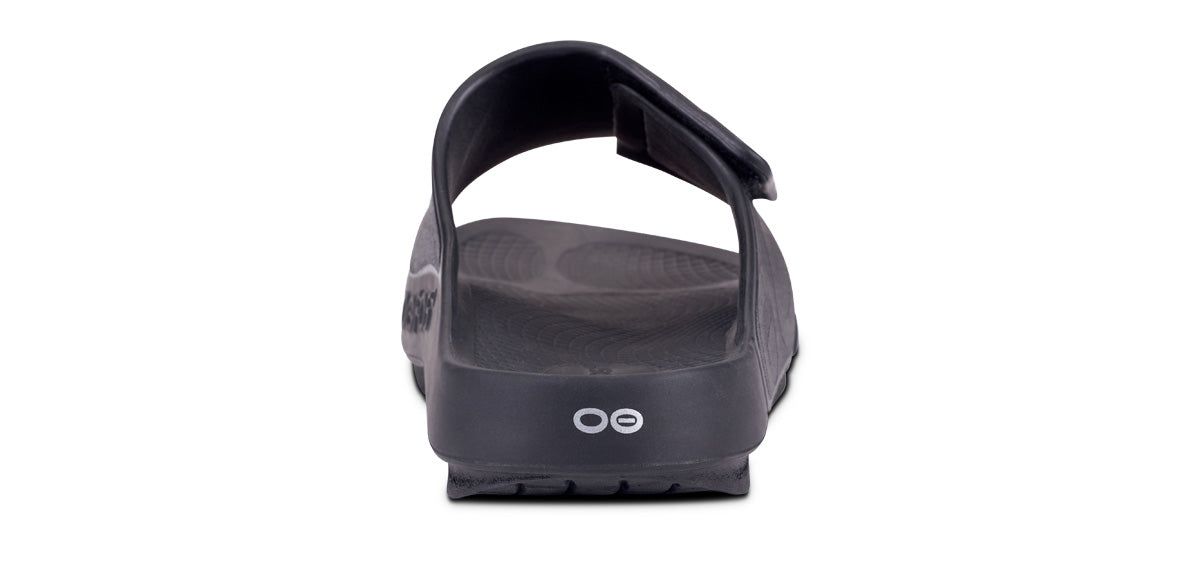 Oofos OOahh Sport Flex Sandal Black | MRFD26179