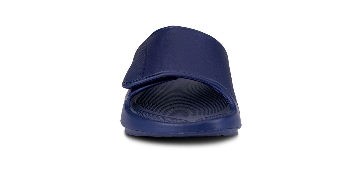 Oofos OOahh Sport Flex Sandal Navy | HOWE57046