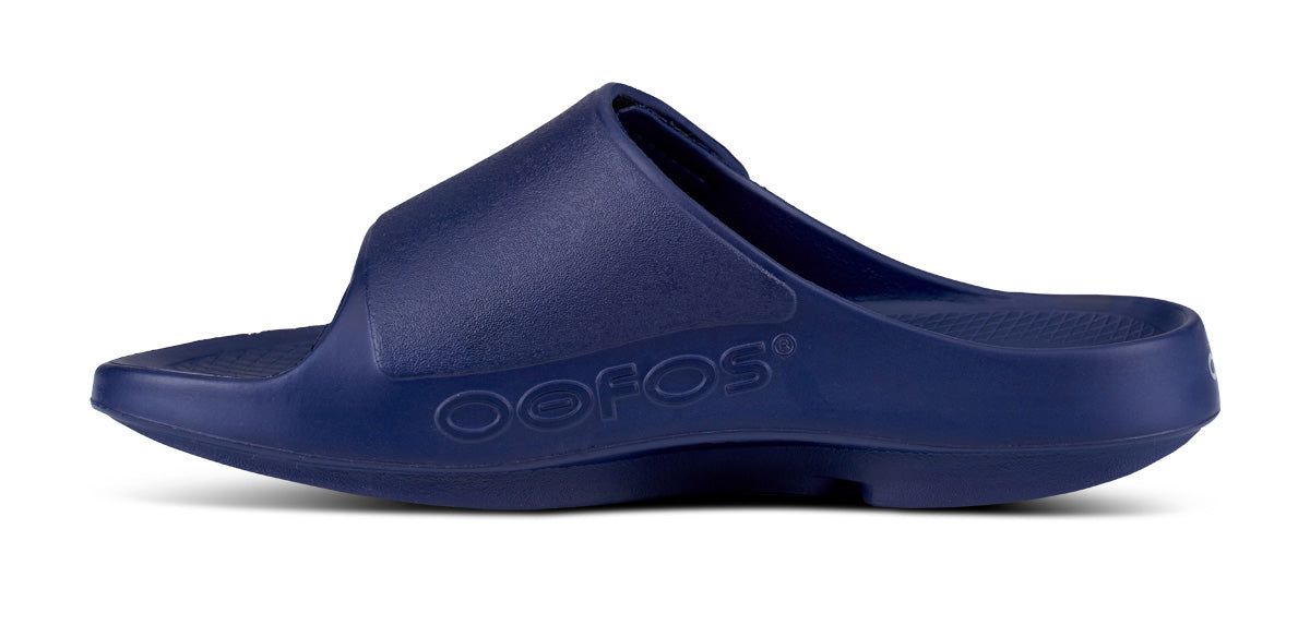 Oofos OOahh Sport Flex Sandal Navy | HOWE57046