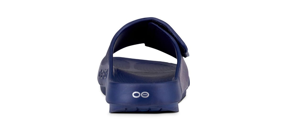 Oofos OOahh Sport Flex Sandal Navy | HOWE57046