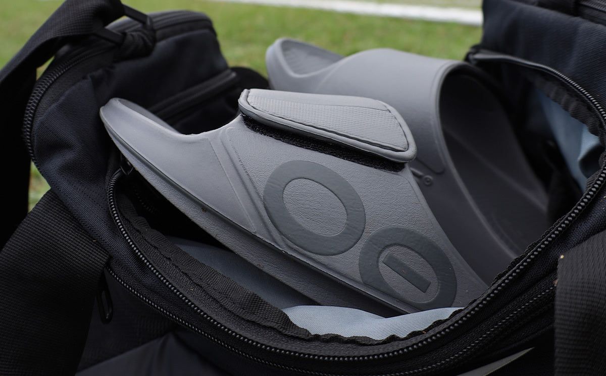 Oofos OOahh Sport Flex Sandal Slate | WMLY59017