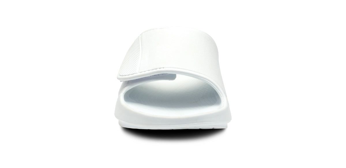 Oofos OOahh Sport Flex Sandal White | PVLD70521