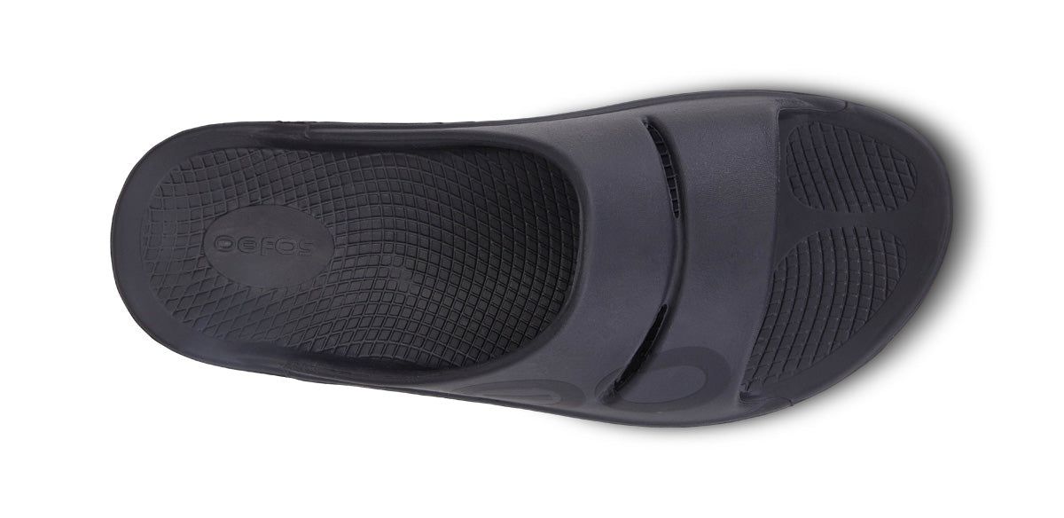 Oofos OOahh Sport Slide Sandal Black | HWEY73259