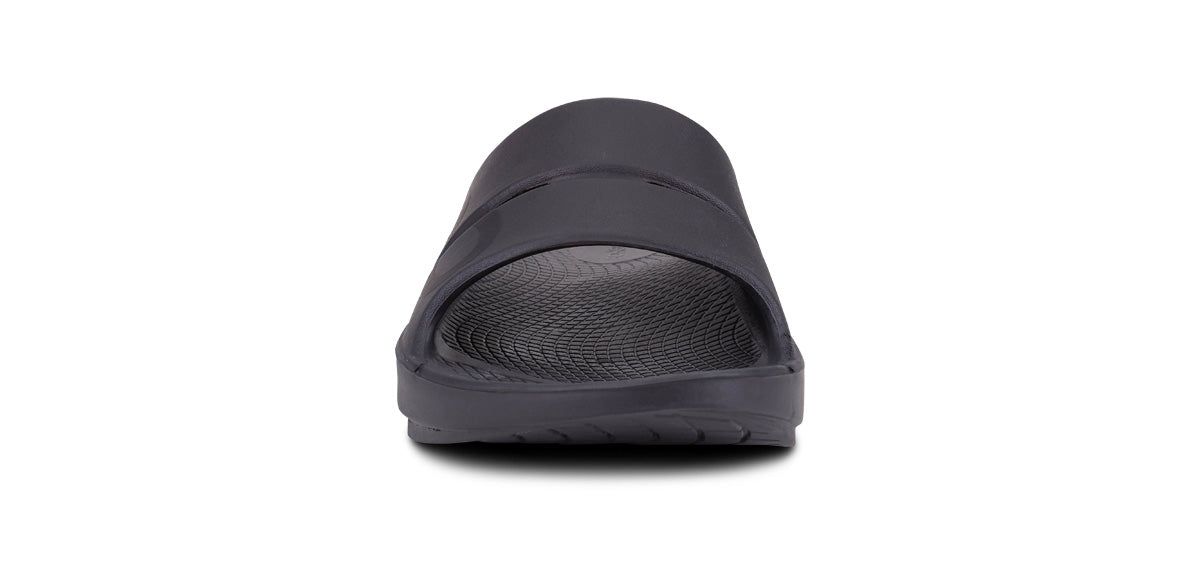 Oofos OOahh Sport Slide Sandal Black | KAYB74259