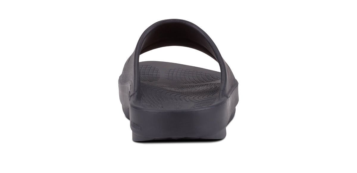 Oofos OOahh Sport Slide Sandal Black | KAYB74259