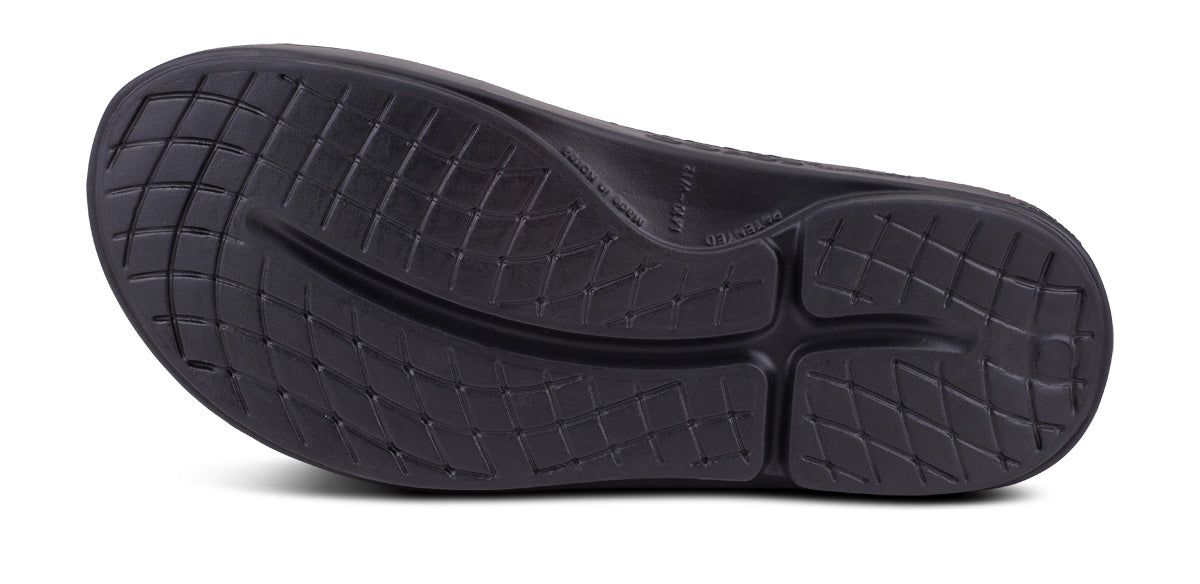 Oofos OOahh Sport Slide Sandal Black | KAYB74259