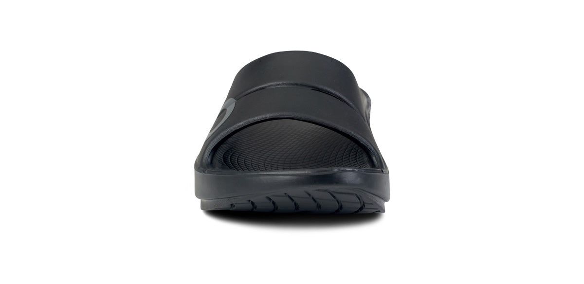 Oofos OOahh Sport Slide Sandal Black | QOXE48390