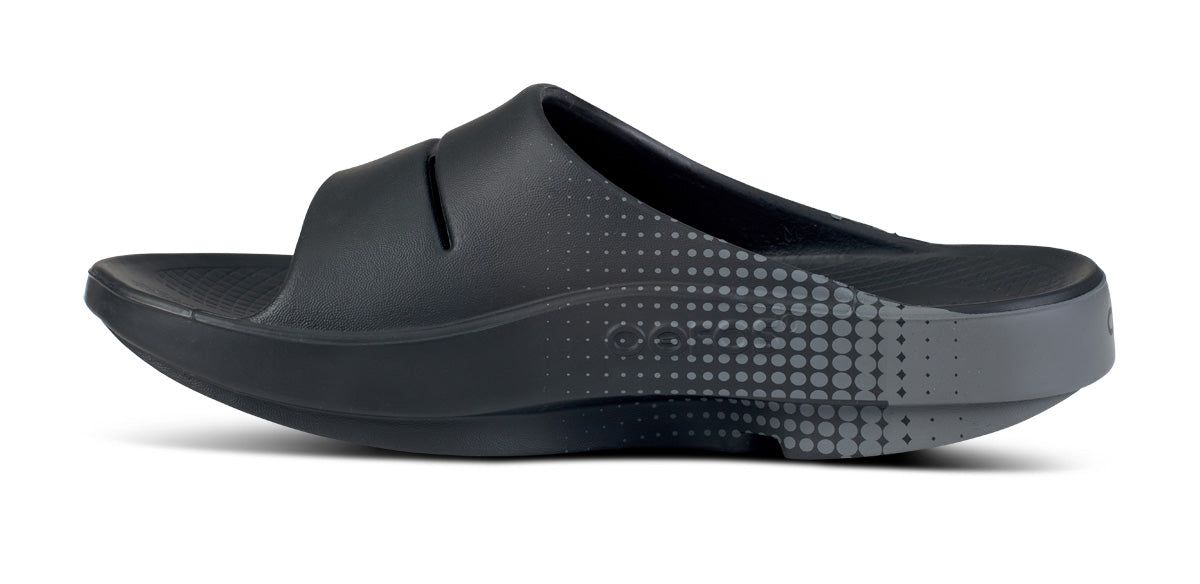 Oofos OOahh Sport Slide Sandal Black | QOXE48390