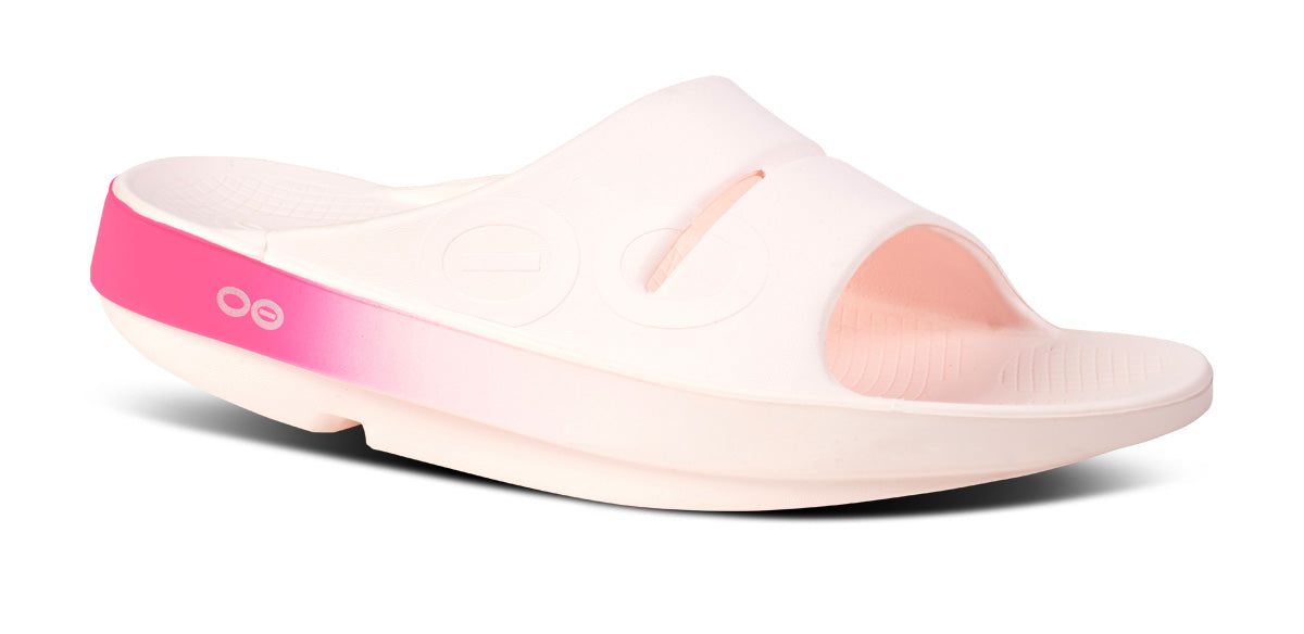 Oofos OOahh Sport Slide Sandal Pink / Pink | BTEL53172