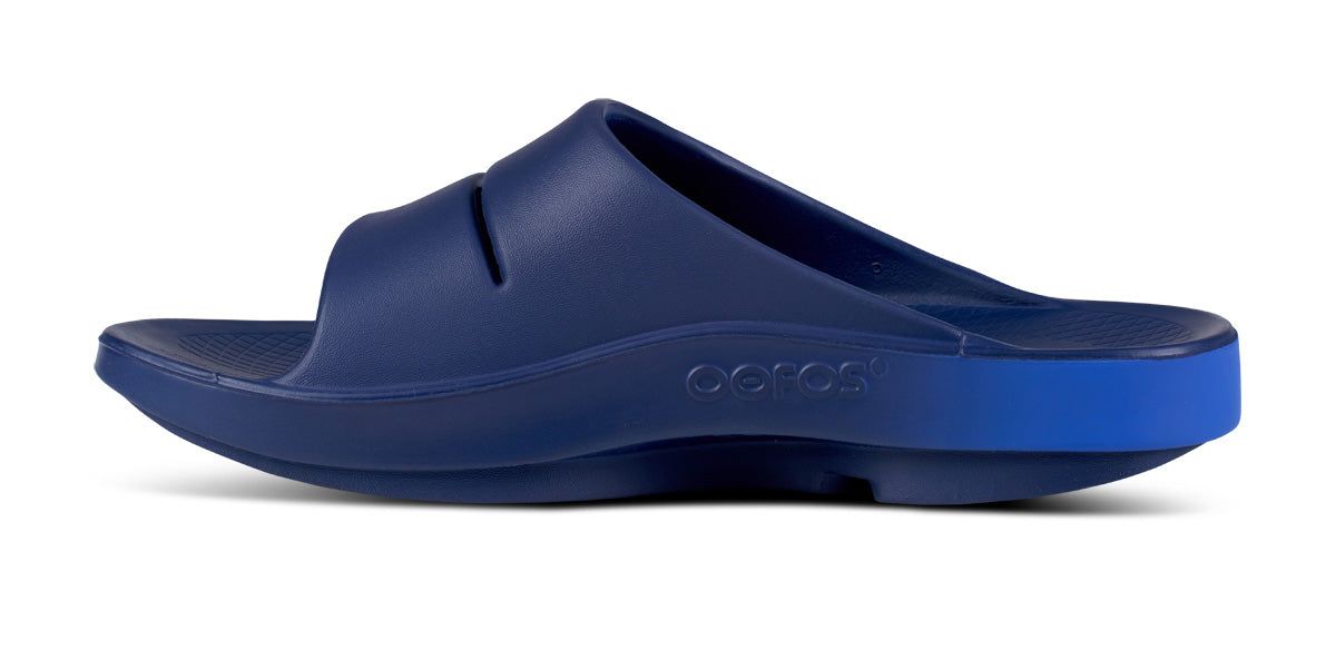 Oofos OOahh Sport Slide Sandal Royal / Navy | EDAQ16502