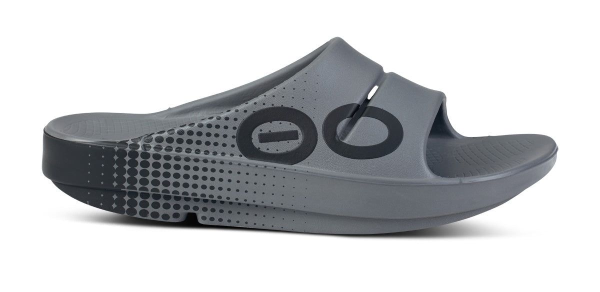 Oofos OOahh Sport Slide Sandal Slate | WJDI54986