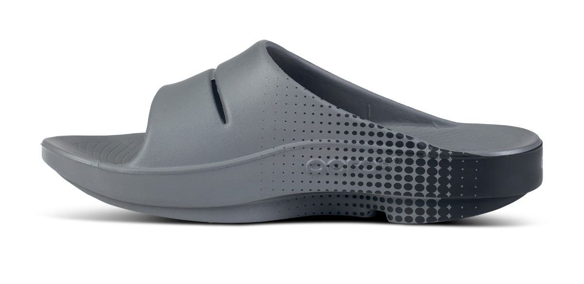Oofos OOahh Sport Slide Sandal Slate | WJDI54986