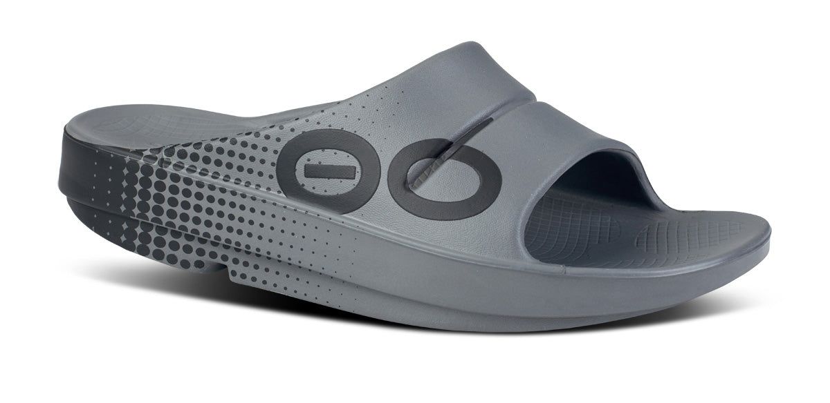 Oofos OOahh Sport Slide Sandal Slate | WJDI54986