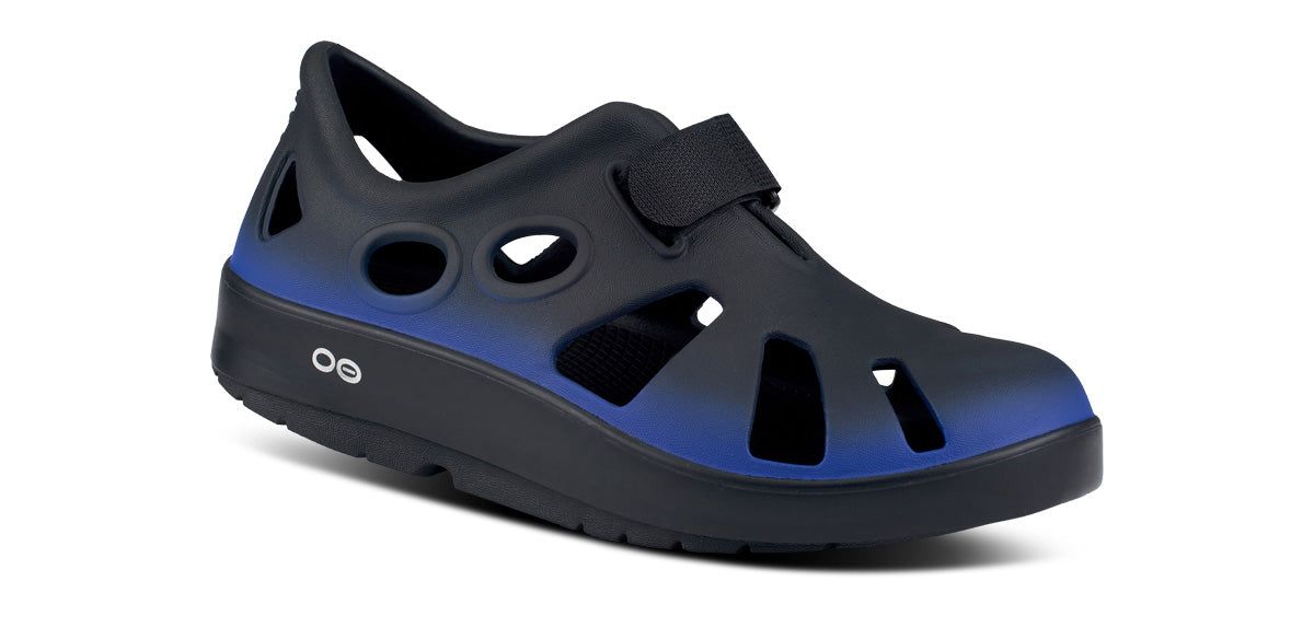 Oofos OOcandoo Sandal Black Royal | BKXW10378