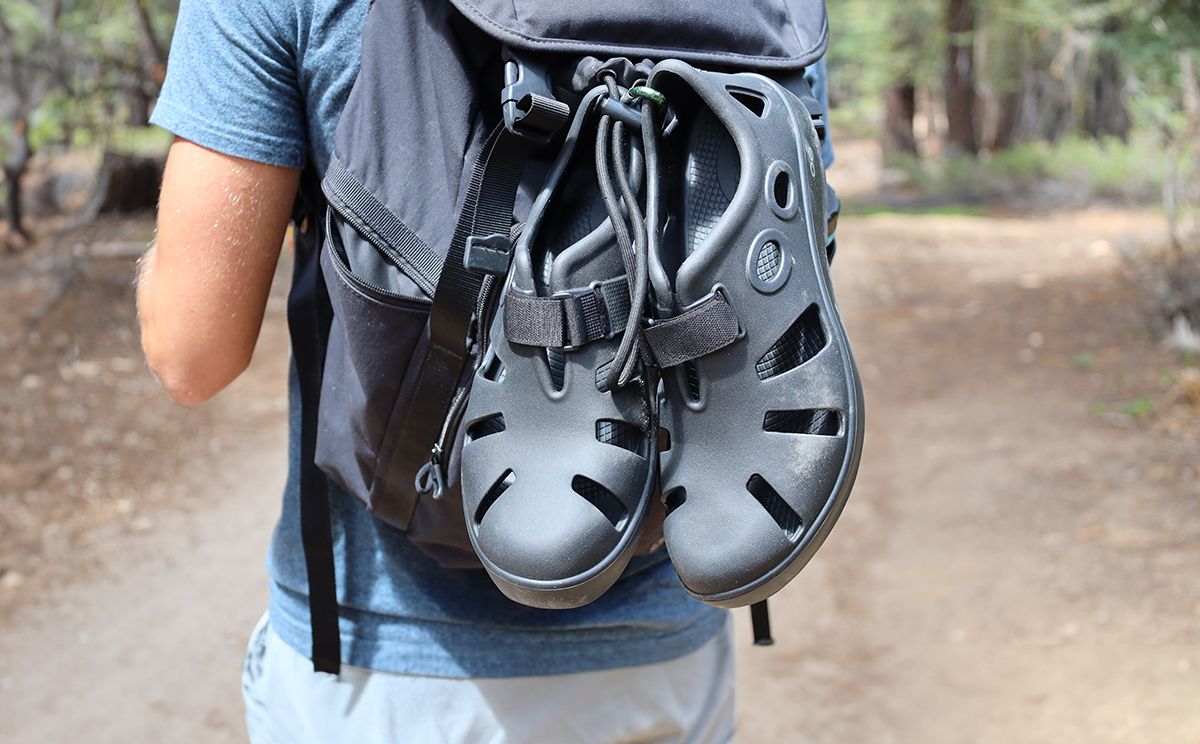 Oofos OOcandoo Sandal Black | FJER85469