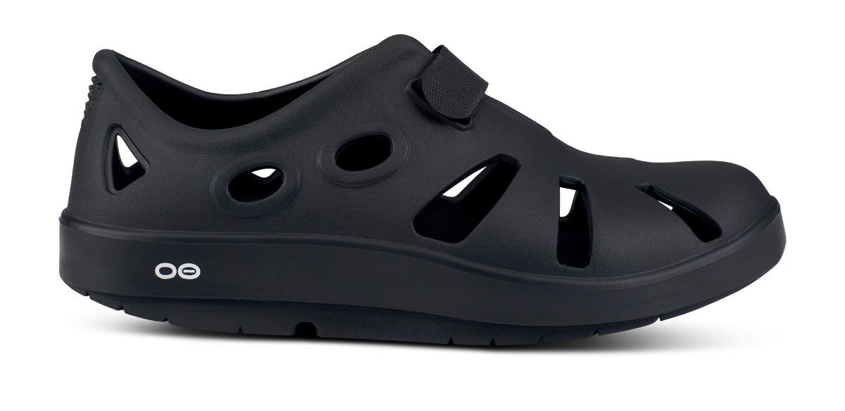 Oofos OOcandoo Sandal Black | YCSU61923