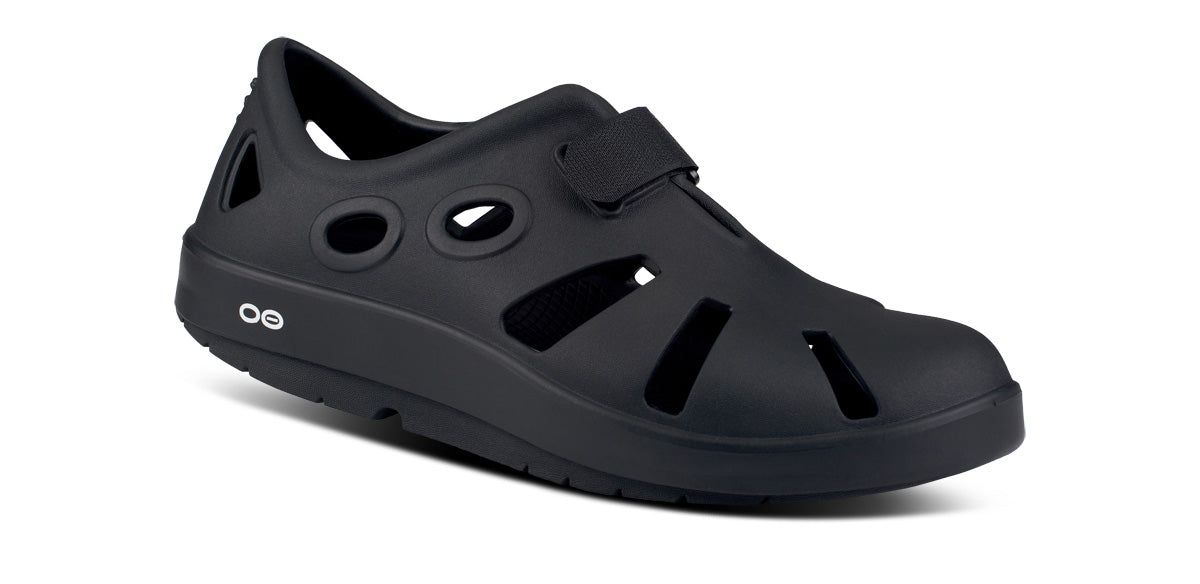 Oofos OOcandoo Sandal Black | YCSU61923