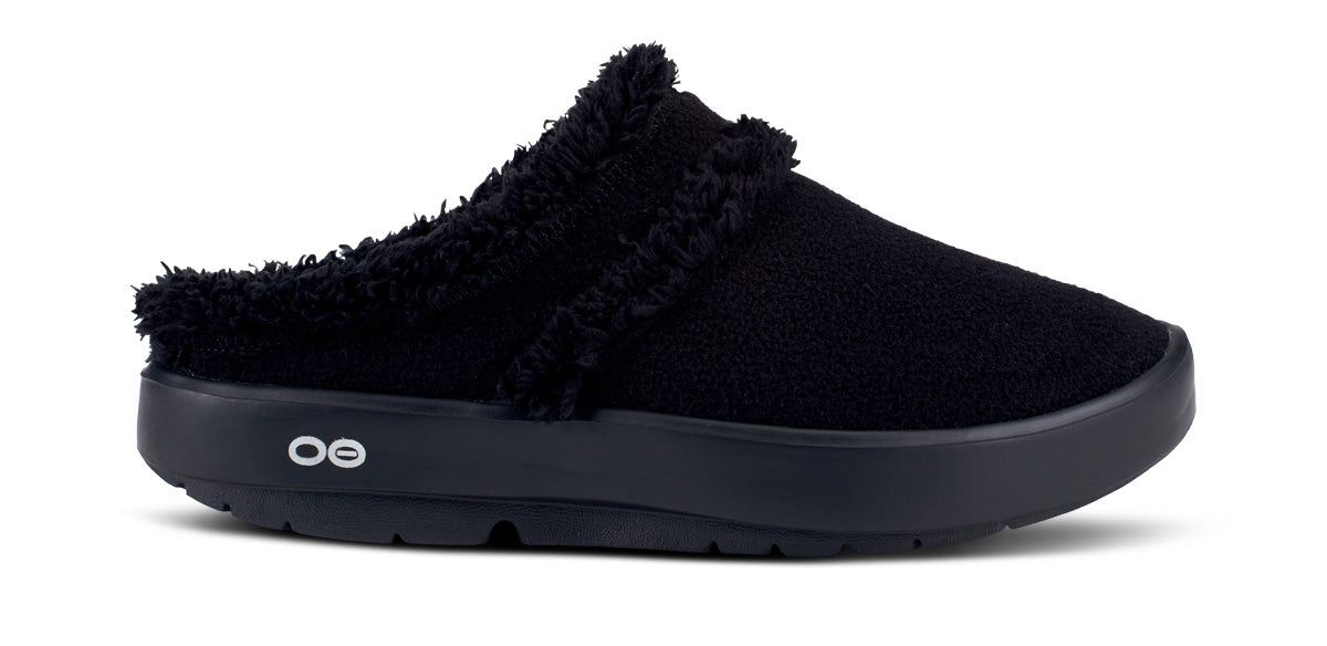 Oofos OOcoozie Mule Shoe Black | OVTA25419