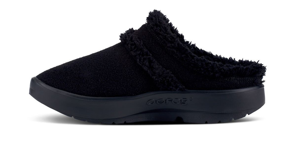Oofos OOcoozie Mule Shoe Black | OVTA25419