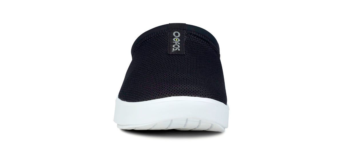 Oofos OOcoozie Sport Mule White / Black | NMSO41967