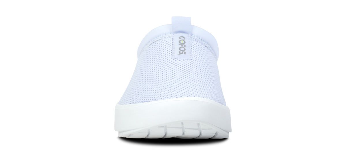 Oofos OOcoozie Sport Mule White / Purple | YKJN73091