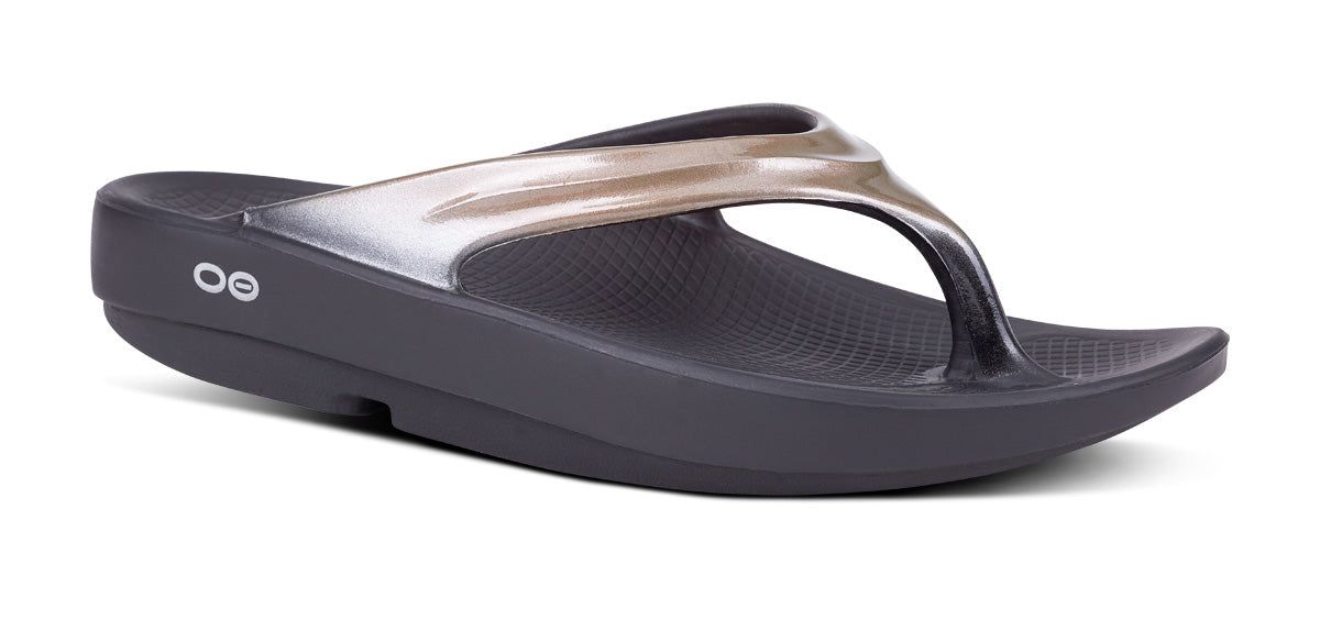 Oofos OOlala Luxe Sandal Latte | YVNX38406