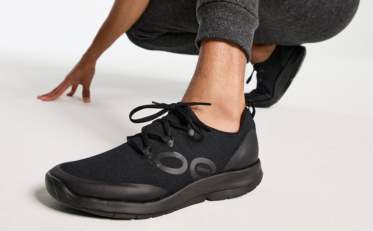 Oofos OOmg Sport LS Low Shoe Black | VSGO06134