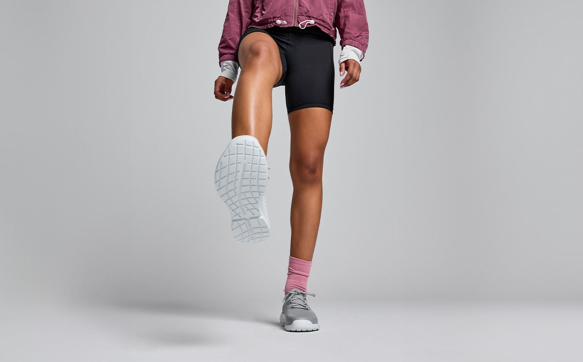Oofos OOmg Sport LS Low Shoe White / Grey | KYVA85792