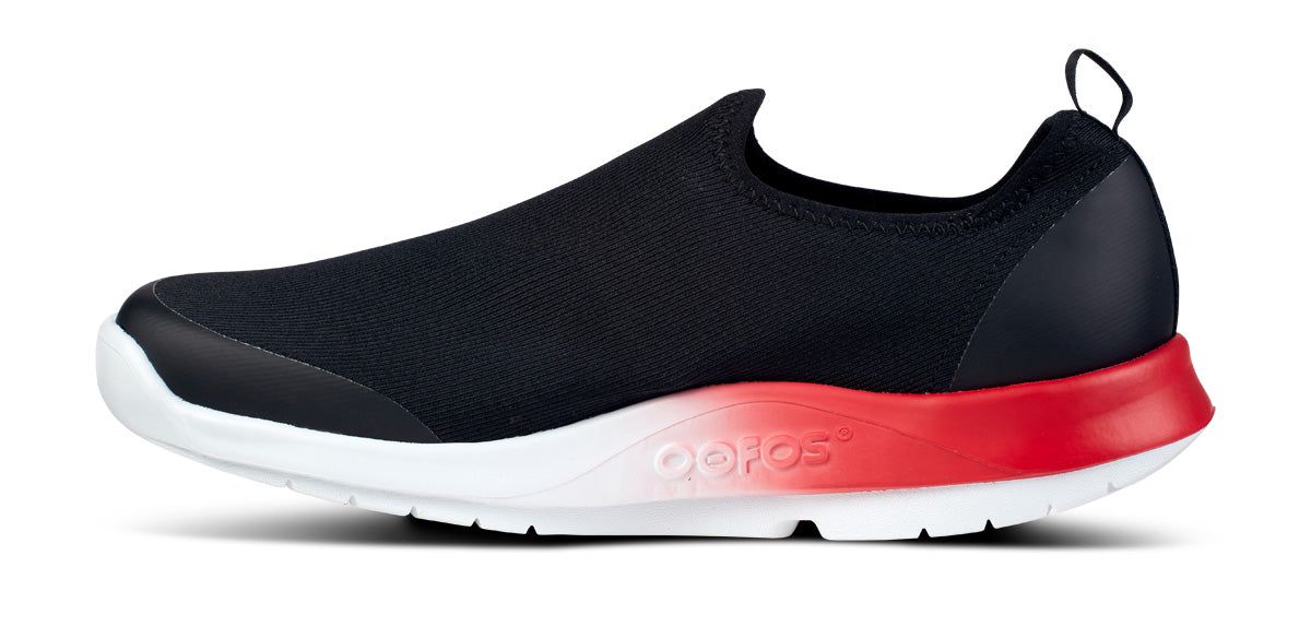 Oofos OOmg Sport Low Shoe Black | QYIN25964