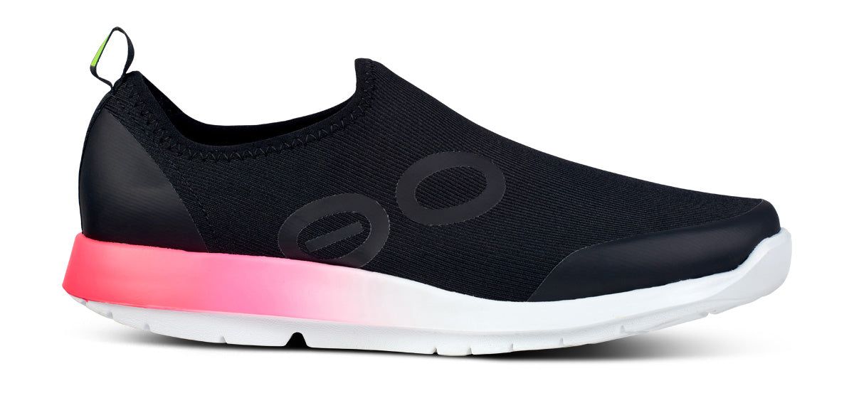 Oofos OOmg Sport Low Shoe Pink / Black | BREY56734