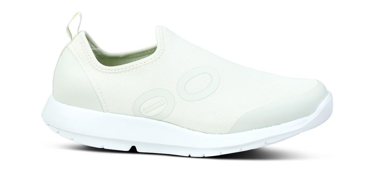 Oofos OOmg Sport Low Shoe White / Grey | UBPL94835