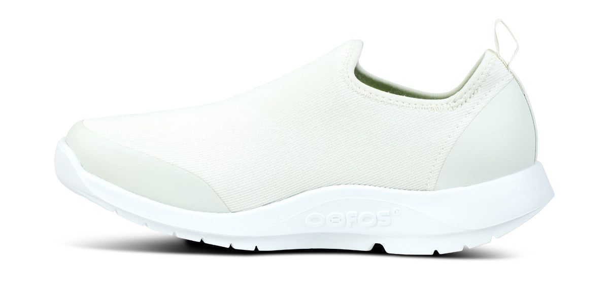 Oofos OOmg Sport Low Shoe White / Grey | UBPL94835
