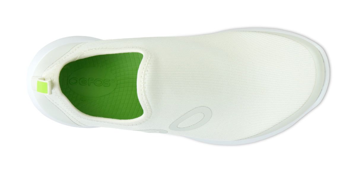 Oofos OOmg Sport Low Shoe White / Grey | UBPL94835