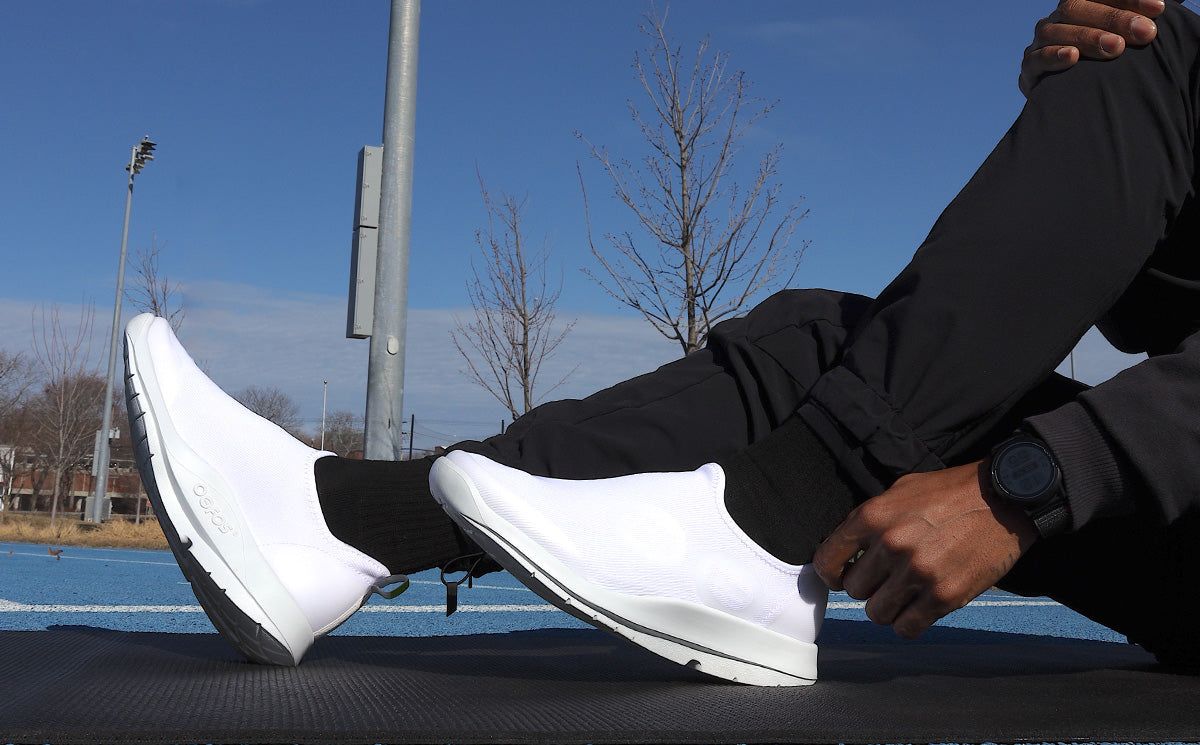 Oofos OOmg Sport Low Shoe White | XWBM56870